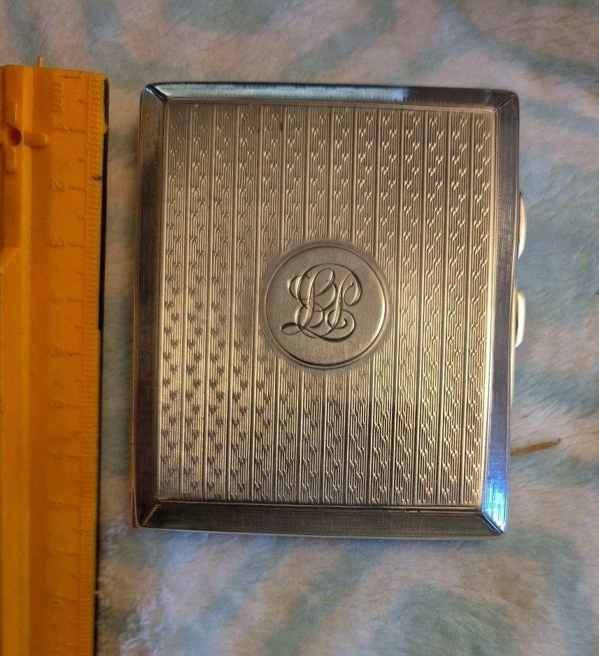 Silver Cigarette Case with Birmingham Marks