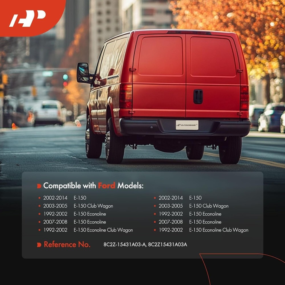 Rear Cargo Door Latch with Handle Compatible with Ford E-150 E-250 E-350