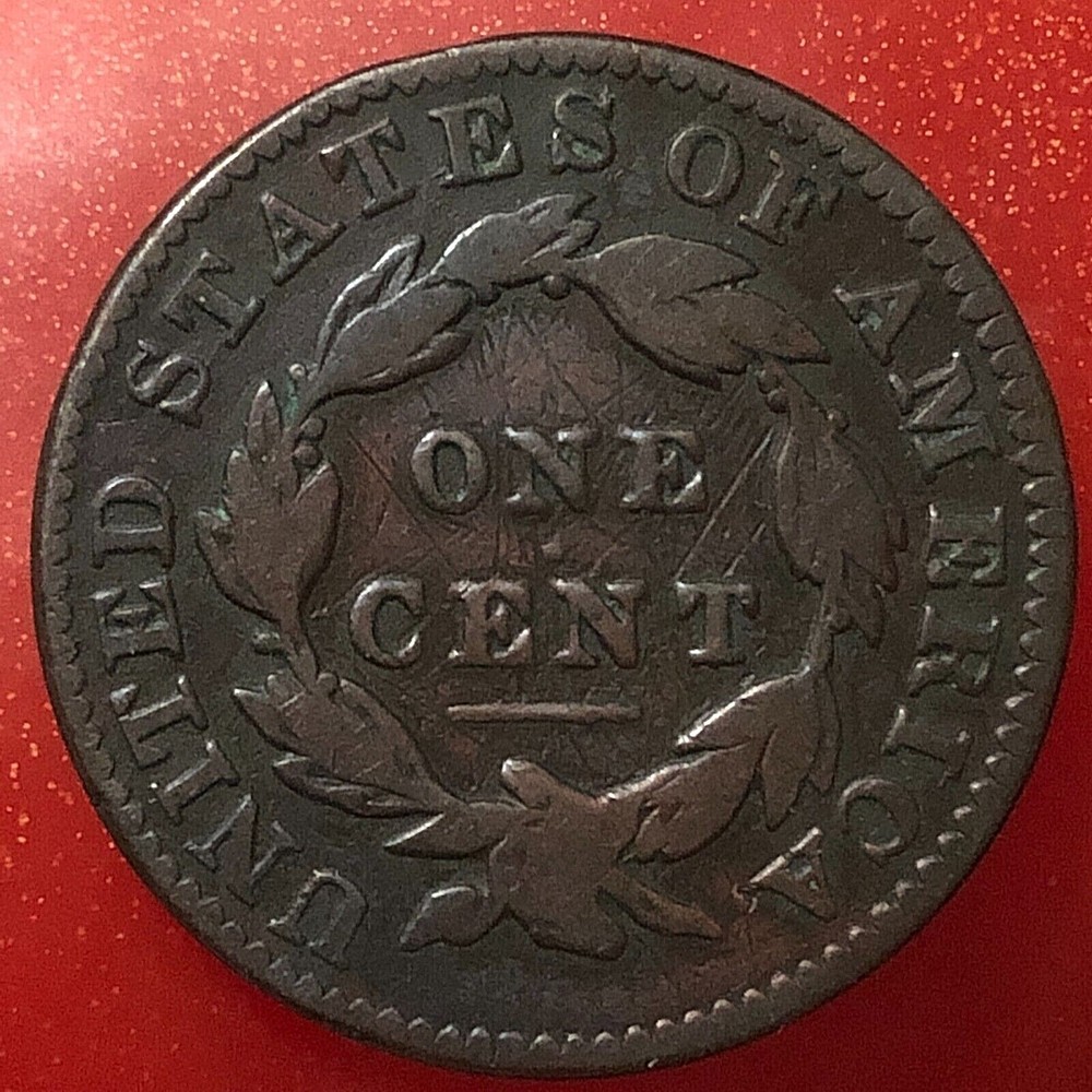 1833 Phila. Mint Copper Coronet Head Large Cent Nice Details