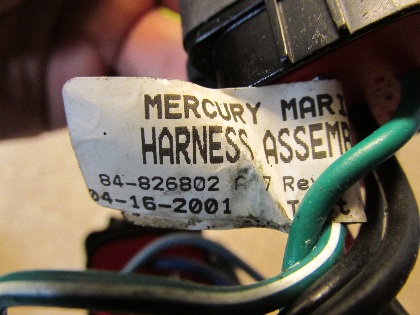 Mercury Outboard 40 HP Trim harness and relays 84-826802