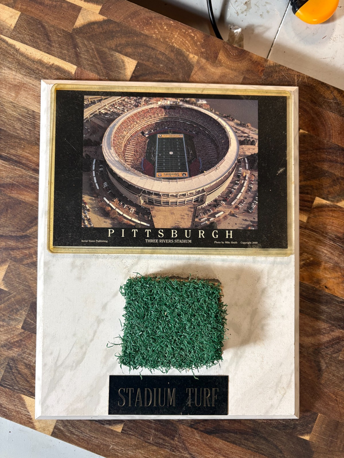 Three Rivers Stadium Turf Plaque PITTSBURGH STEELERS PIRATES