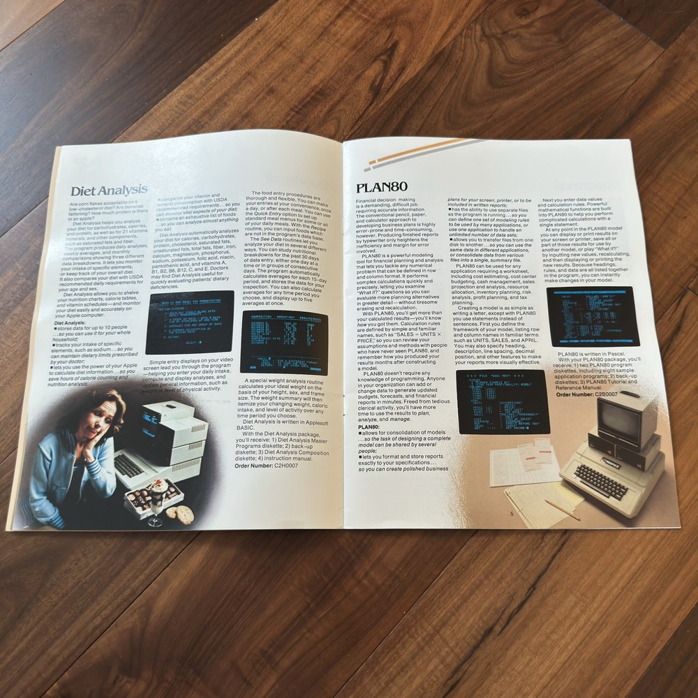 Apple Spring 1981 Catalog Computer Software Technology Magazine Vintage Print