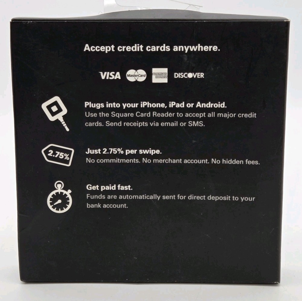 Square Credit Card Reader for iPhone, iPad and Android White