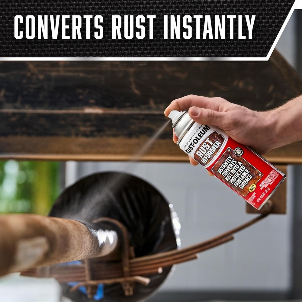 Rust Reformer Spray Paint 6 Pack 10.25oz Black Stops Rust Coating