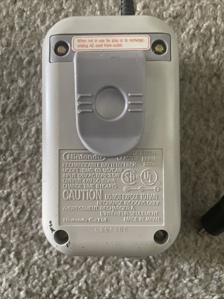 Nintendo OEM. Gameboy Battery Charger Pack UNTESTED