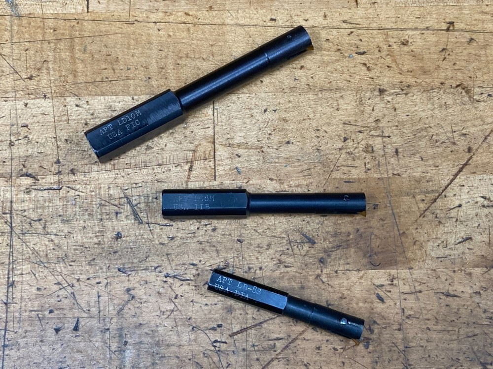 APT INDEXABLE BORING BARS, LB8S, LC8M, LD10M, PLUS INSERTS
