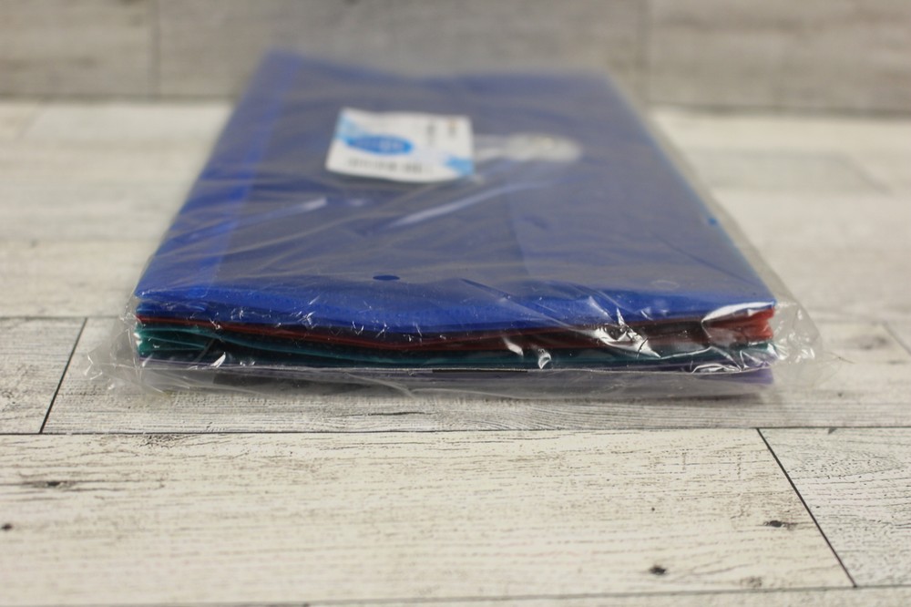 OfficeMax Poly Filing Button String Envelope - Assorted 5 Pack - 10x6 - New