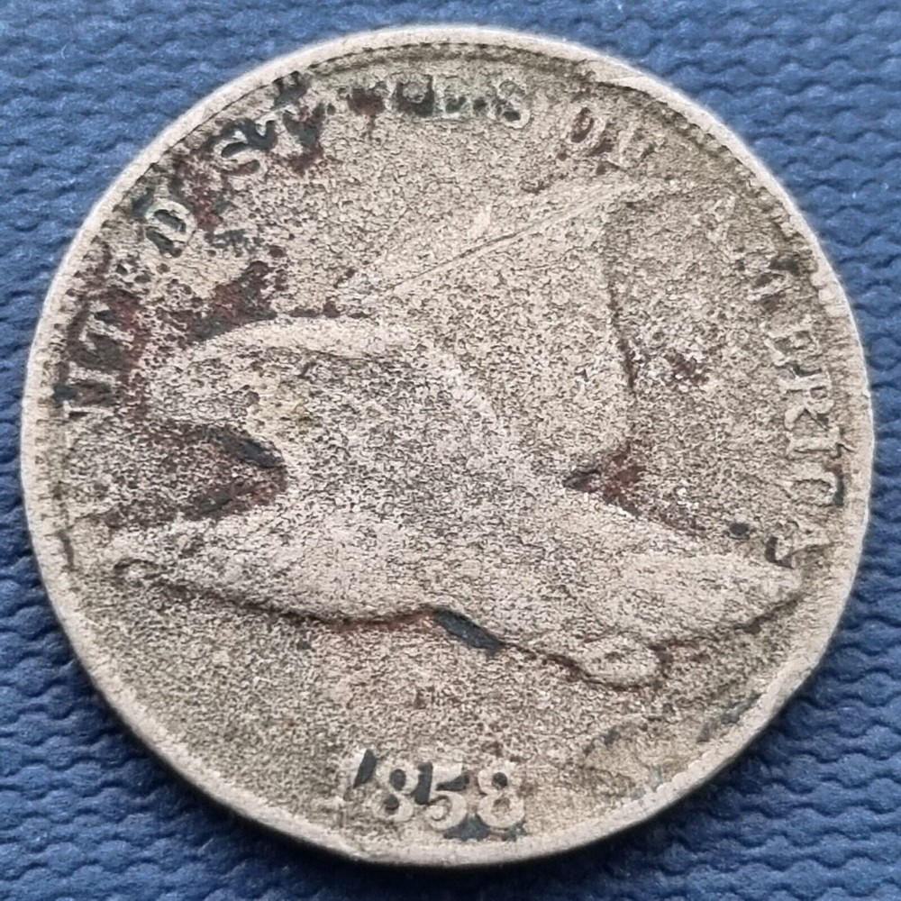 1858 Flying Eagle Cent 1c Circulated #53965