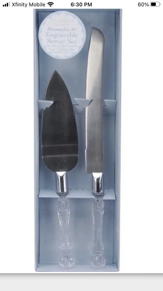 Cake Server Set 2PC Silver