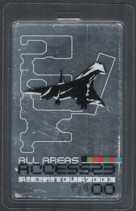 R.E.M. Backstage Pass - 2003 Laminated Pass