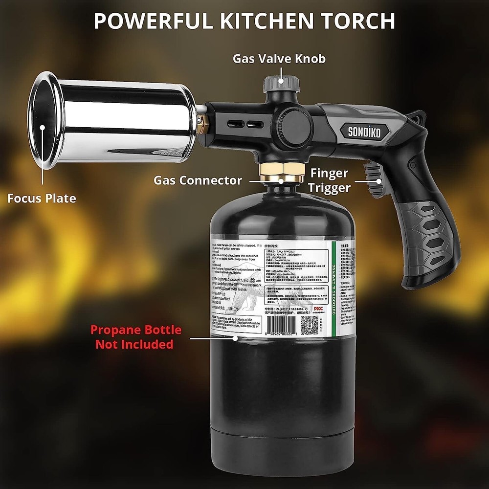 Adjustable Flame Cooking Torch Kitchen Tool, New, Free Shipping
