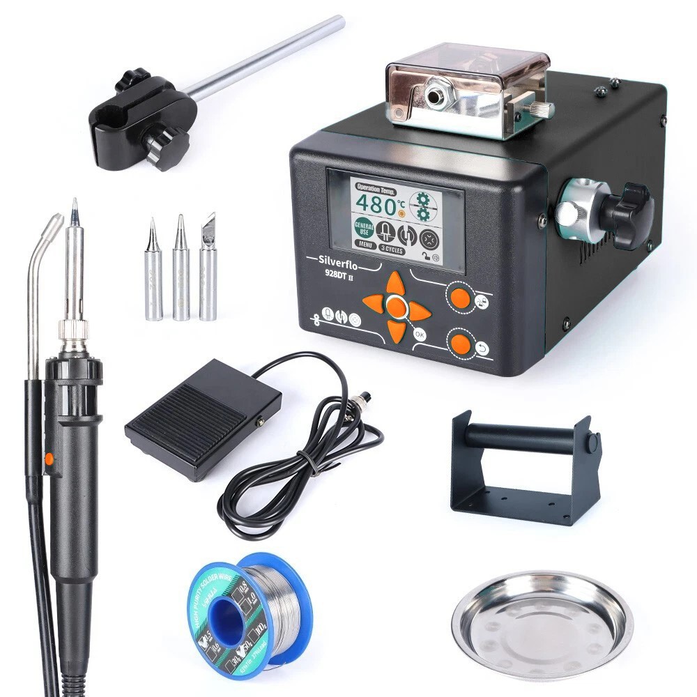 928DT-II 230W Auto Feed Digital Soldering Station with Tin Wire Feeder Soldering
