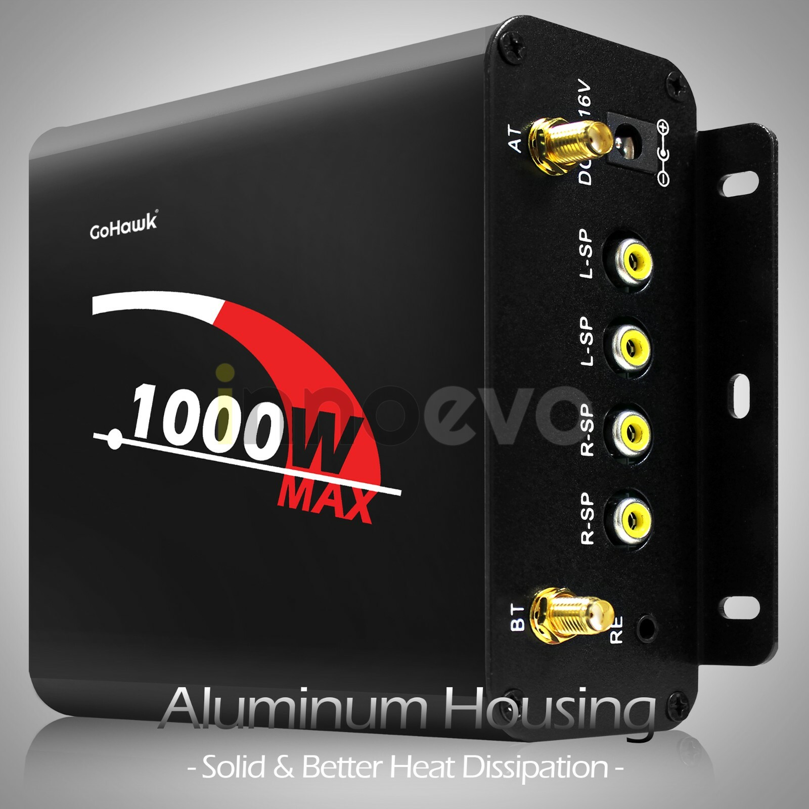 1000W Amp Motorcycle ATV UTV RZR Bluetooth Audio Stereo Radio System Amplifier