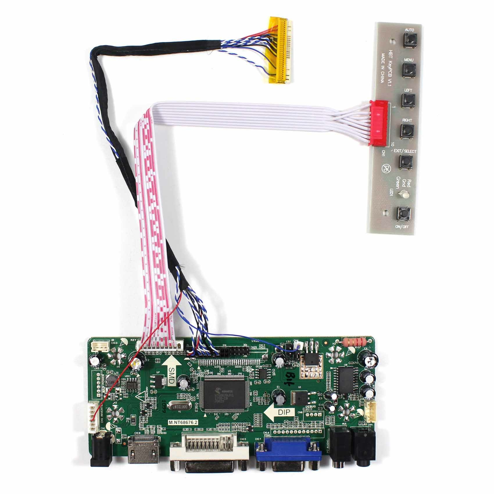 HD VGA DVI Audio LCD Controller Board For LCD Panel DIY LCD Monitor