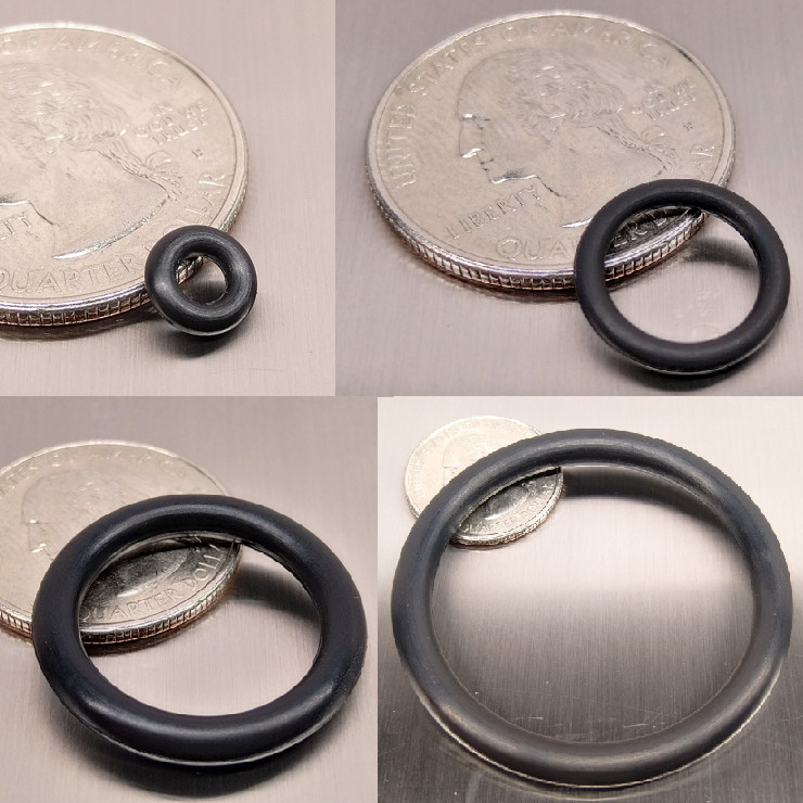 Individual O-Rings, Choose Specific Size, Industrial Buna-N Nitrile Rubber Oring