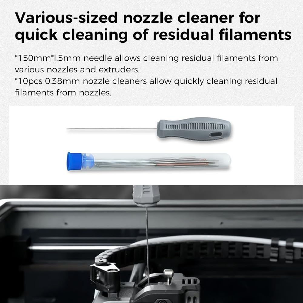 3D Printer Tool Kit, 74Pcs 3D Printing Assembly/Removal/Filament Tool Wrap Kit