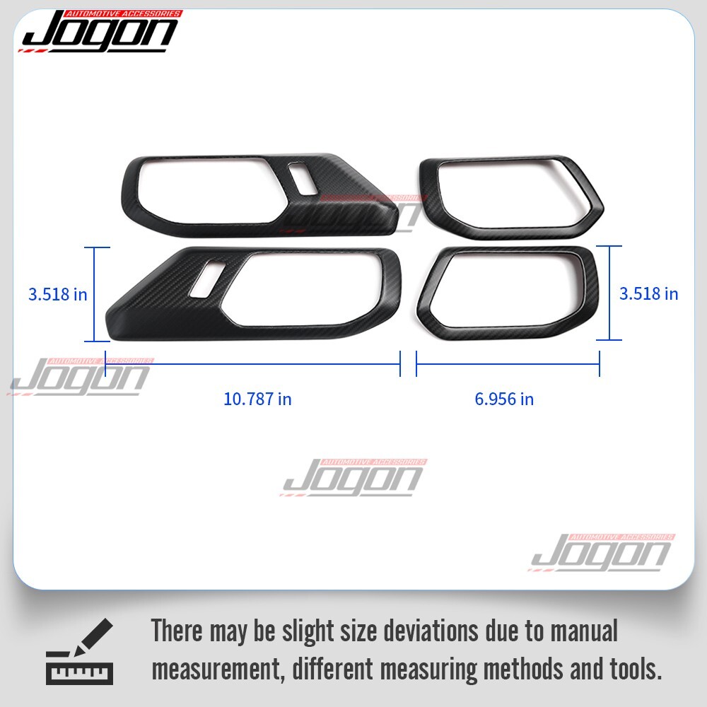 Matte Carbon For Ford Bronco U725 Raptor 2021+ Interior Door Handle Decor Trims