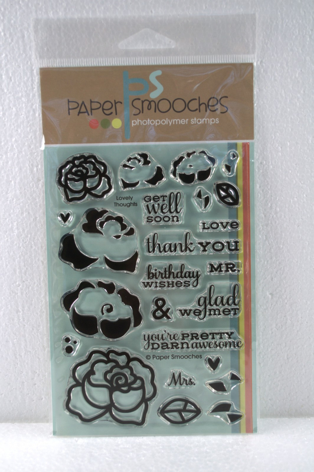 24 Different PAPER SMOOCHES Clear Stamps - YOU PICK! - NEW
