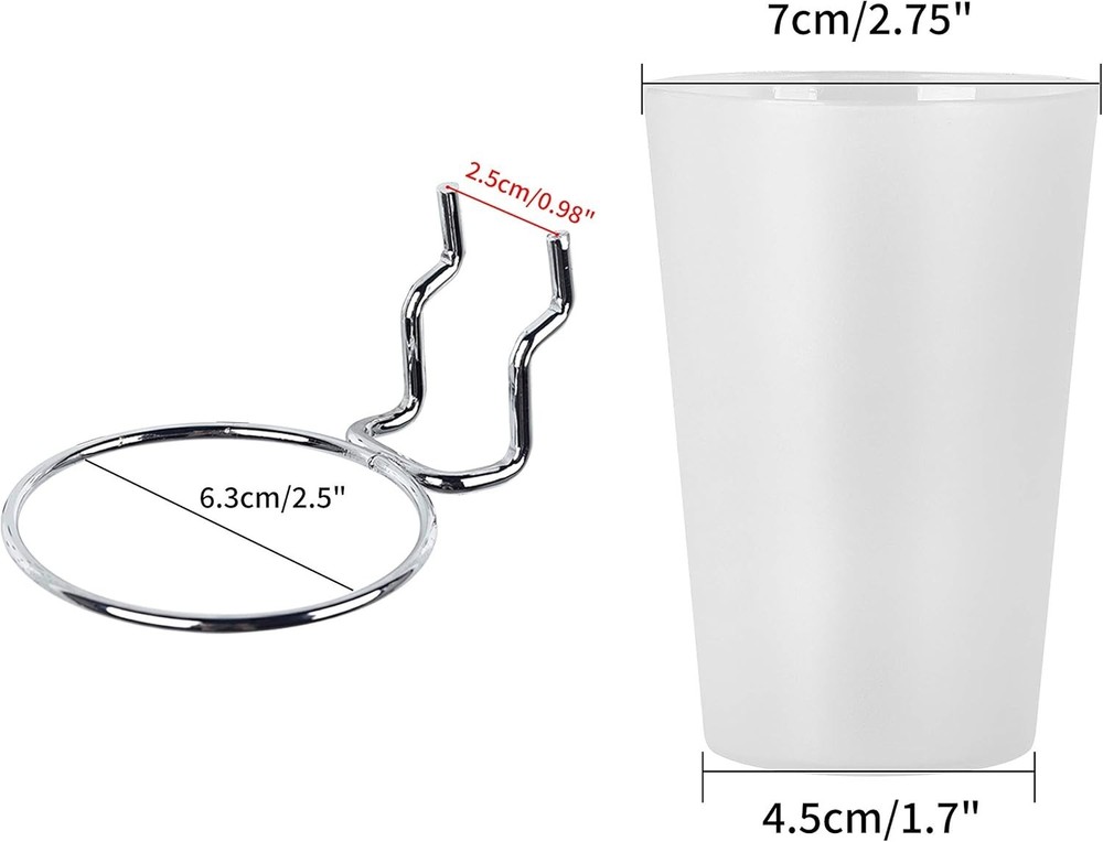 Durable 6 Set Pegboard Hooks with Cups - Ultimate Craft and Tool Organizer