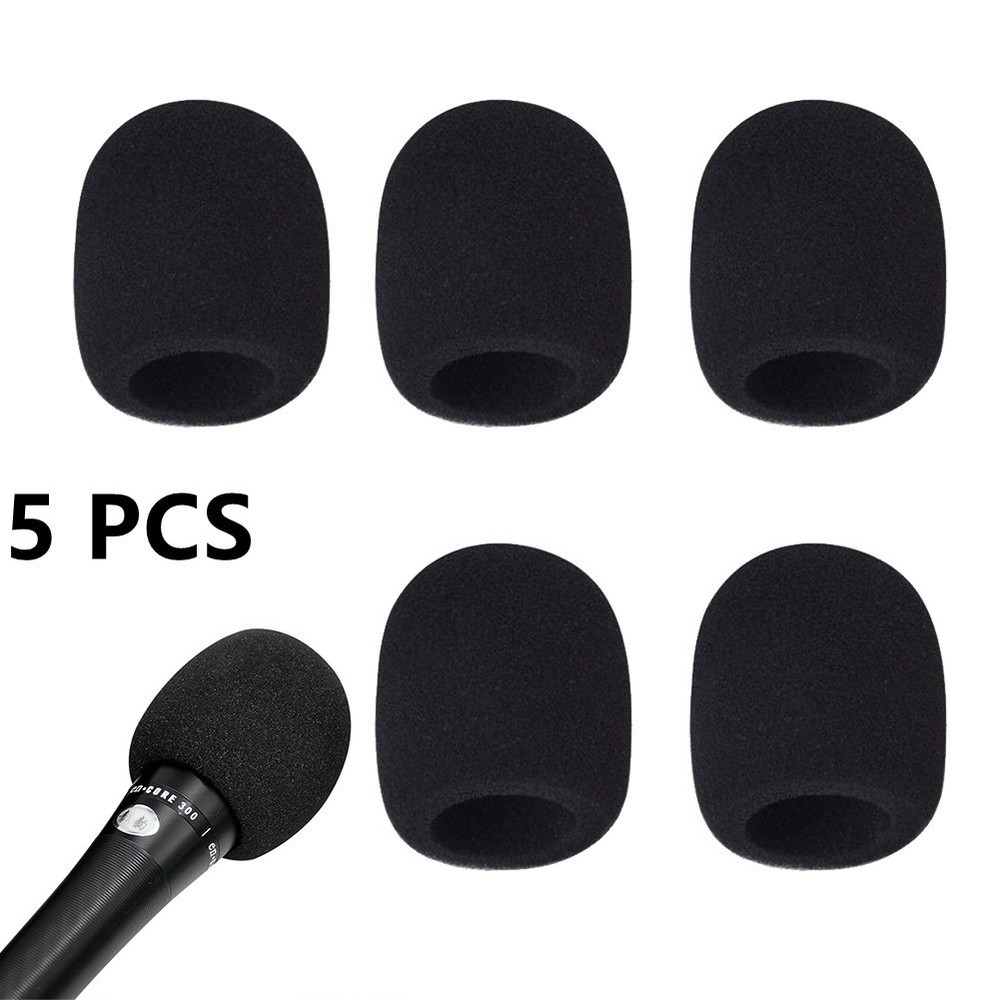 US Foam Handheld Microphone Windscreen 5 Pack Replacement High Quality Covers