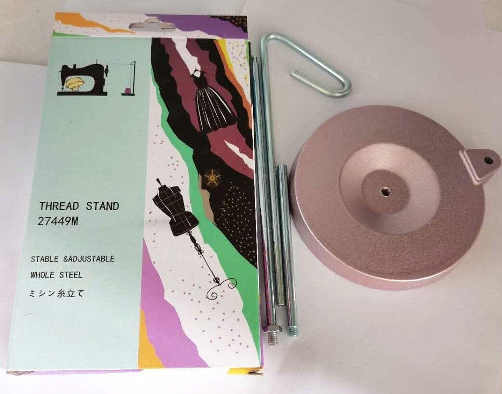 1Pc Universal Thread Holder Full Metal Stable &Adjustable Thread Stand #27449...