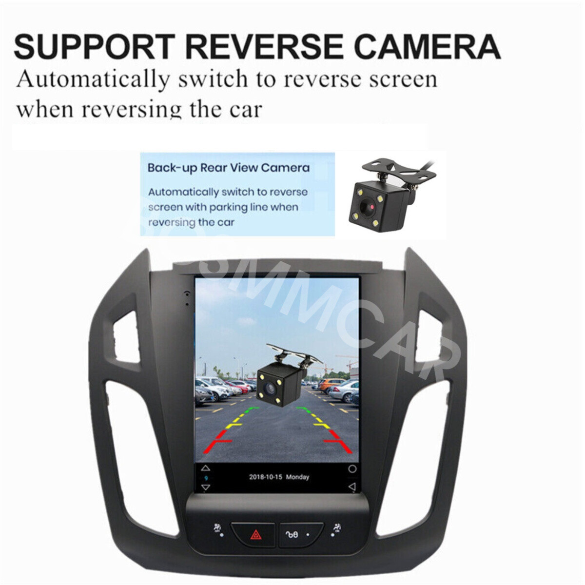 Fit For Ford Transit Connect 2014-2018 For Carplay Stereo Car Radio BT FM W/CAM