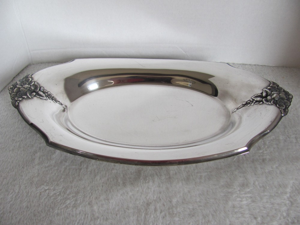Vintage Webster Wilcox Silverplated Serving Tray/Platter 13 1/4" x 7"