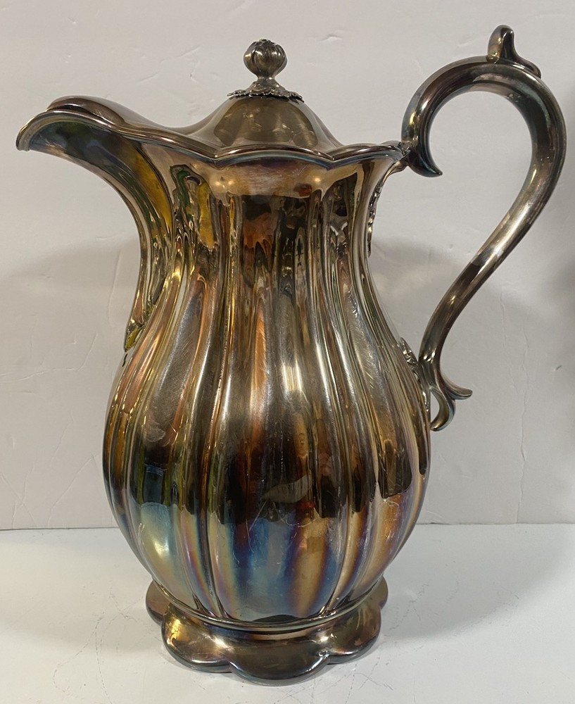 Vintage REED & BARTON Silver Plate Giant 13” PITCHER #1765