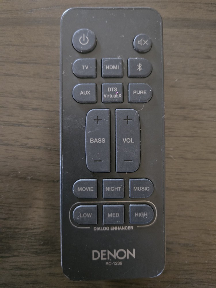 DENON Audio Remote Control RC-1236