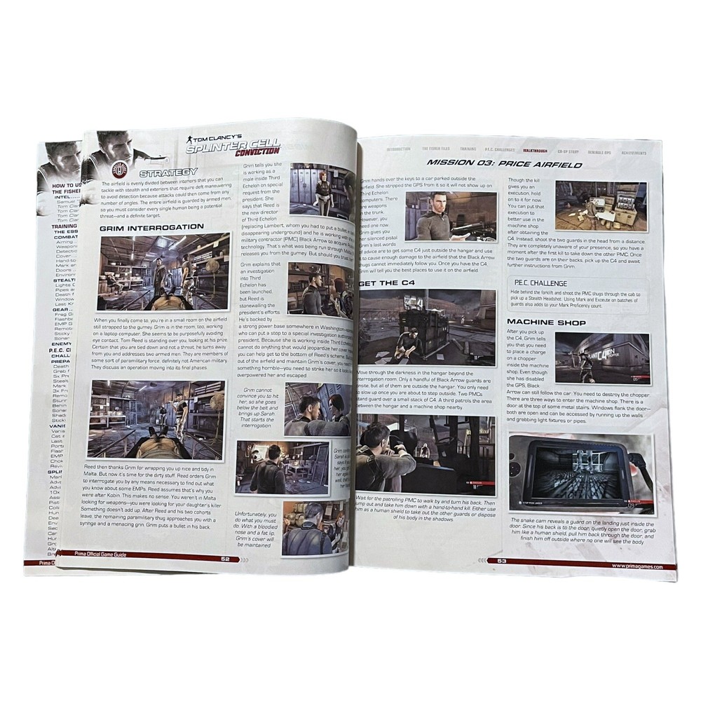 Tom Clancy's Splinter Conviction Official Strategy Guide Paperback Prima