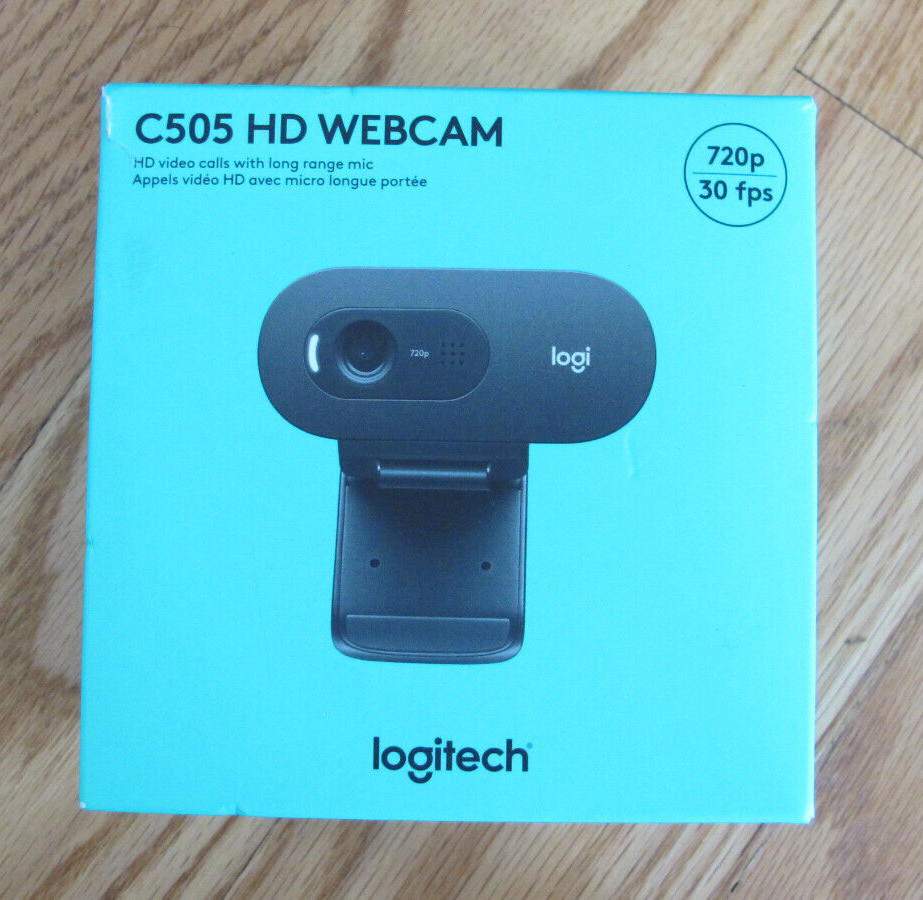 Logitech C505 Webcam 720p HD External USB Camera for Desktop or Laptop