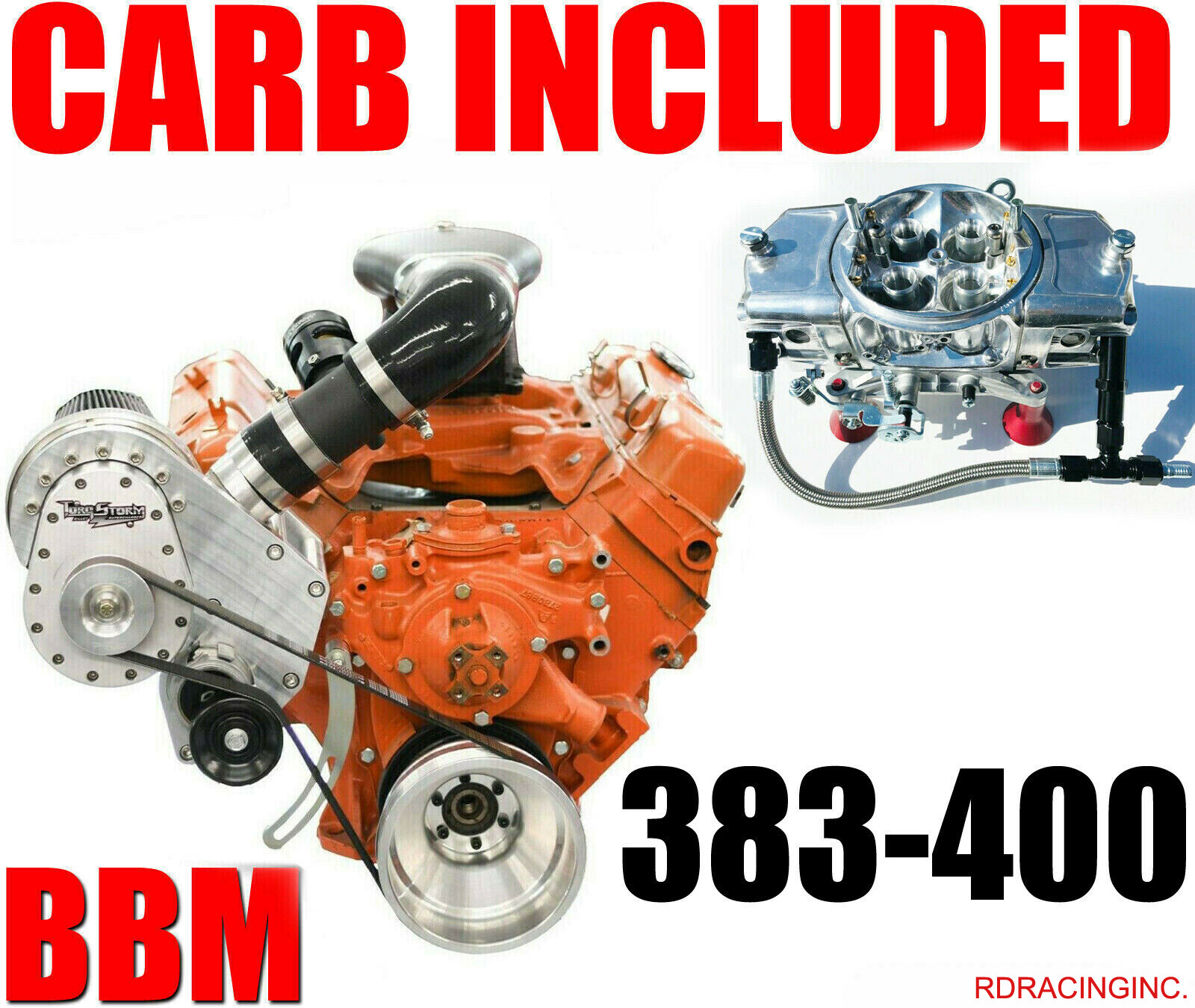 TORQSTORM SUPERCHARGER SYSTEM BIG BLOCK MOPAR 383 DEMON CARB ARP-K-DG-B-MOPAR