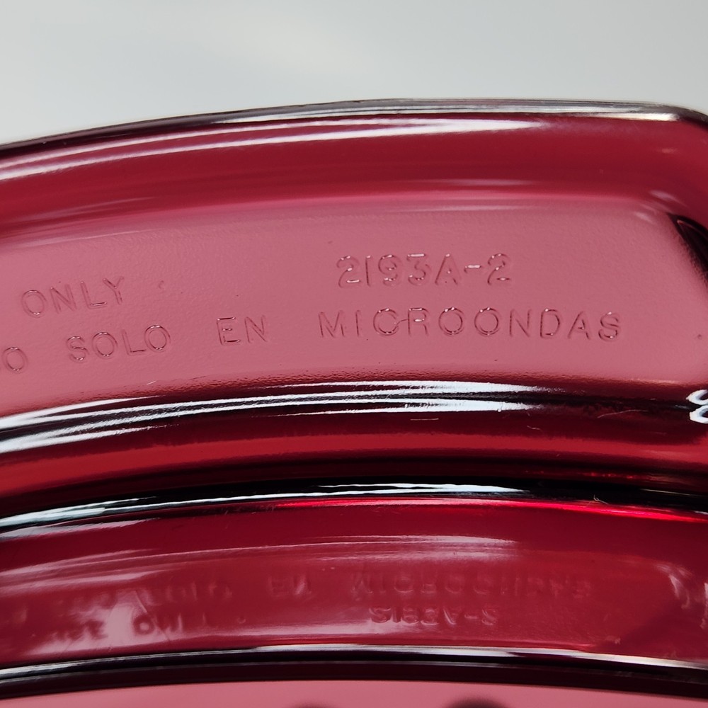 Vintage Tupperware TupperWave 5 Piece Cranberry Red Stack Cooker
