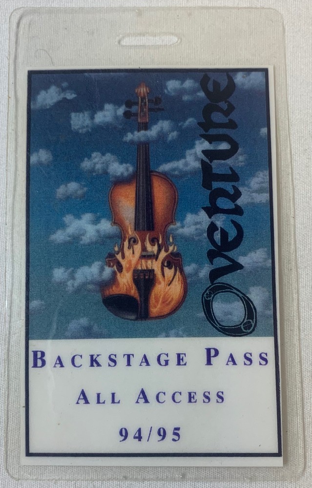 1994/95 laminated backstage pass ~ OVERTURE