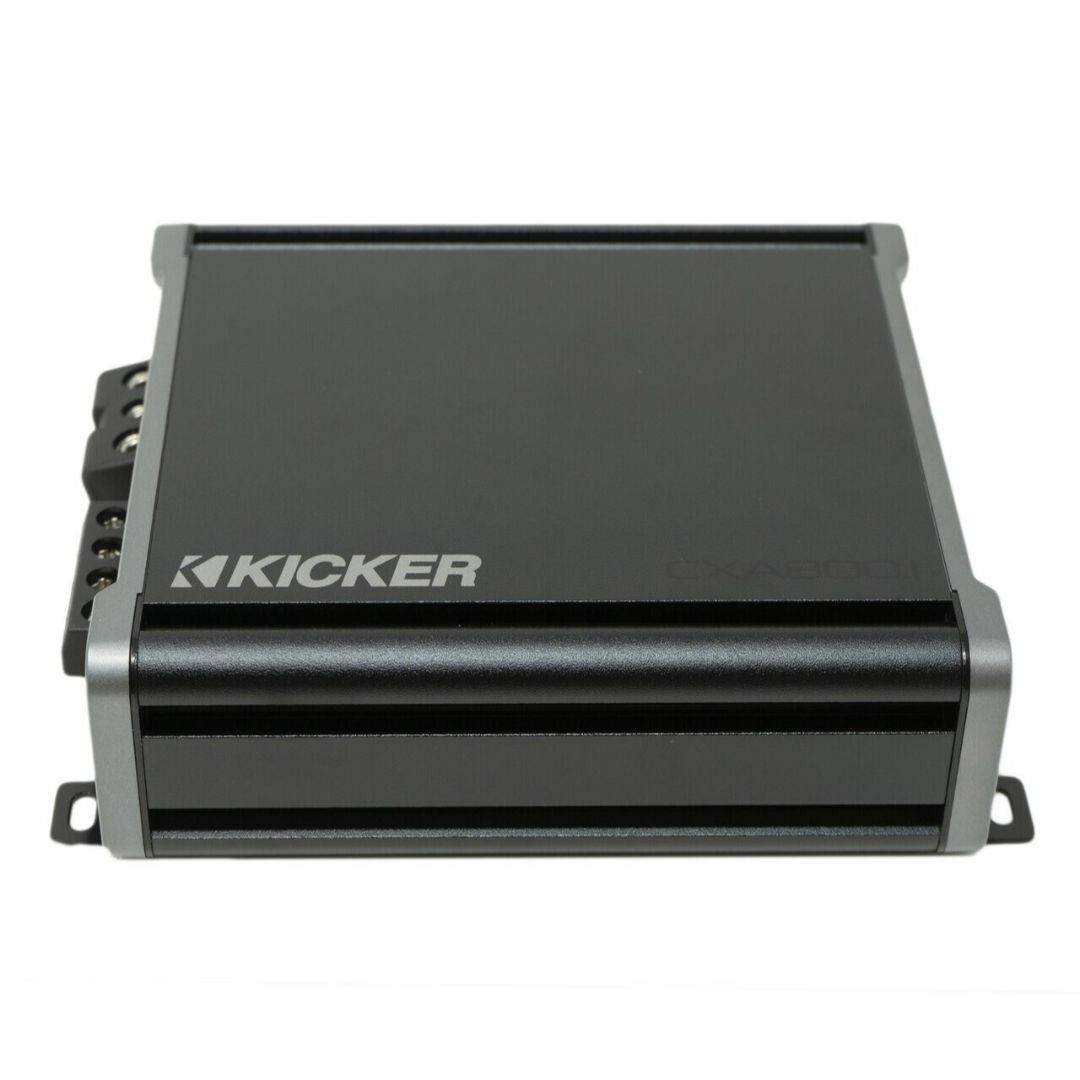 Kicker CXA800.1 Class-D Mono Amplifier + T4AW-R 4 Gauge Amp Kit
