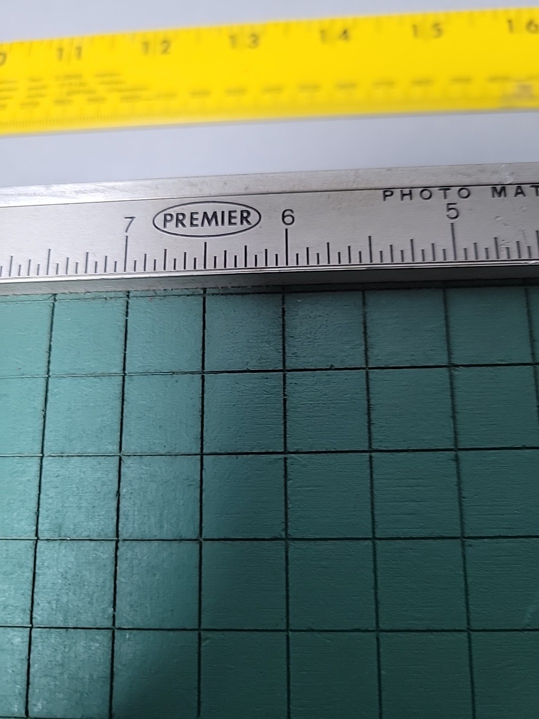Vintage 13" Premier Brand Guillotine Paper Cutter. Manuf by Photo Materials Co.