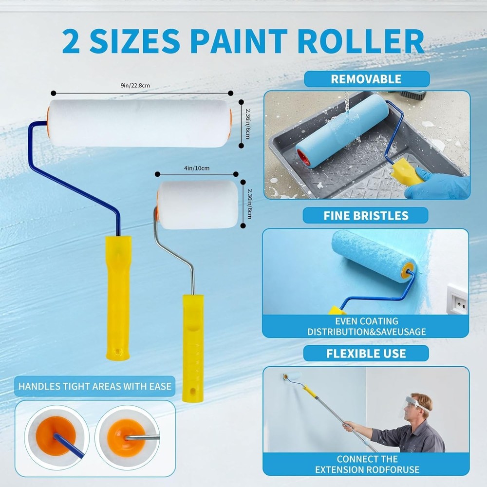 Versatile Self-Leveling Cement Tool Set with Stainless Steel Scraper & Gloves