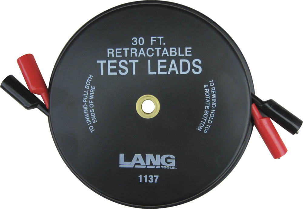 Lang 1137 2 x 30ft Retractable Test Leads