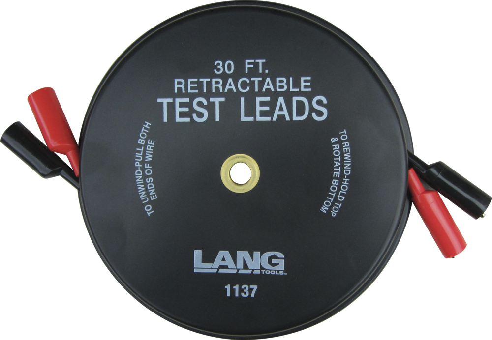Lang 1137 2 x 30ft Retractable Test Leads