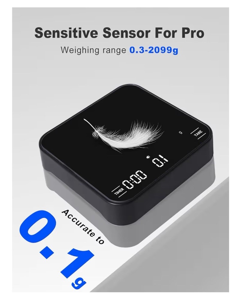 Rechargeable Mini Coffee Scale with Timer,