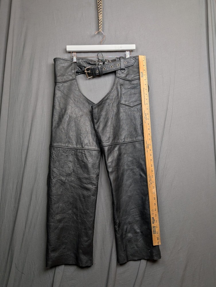 Interstate Leather Motorcycle Chaps Pants Size XXL