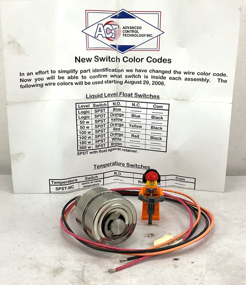 521033CCFF1W ADVANCED CONTROL TECH *NOS* FLOAT SWITCH