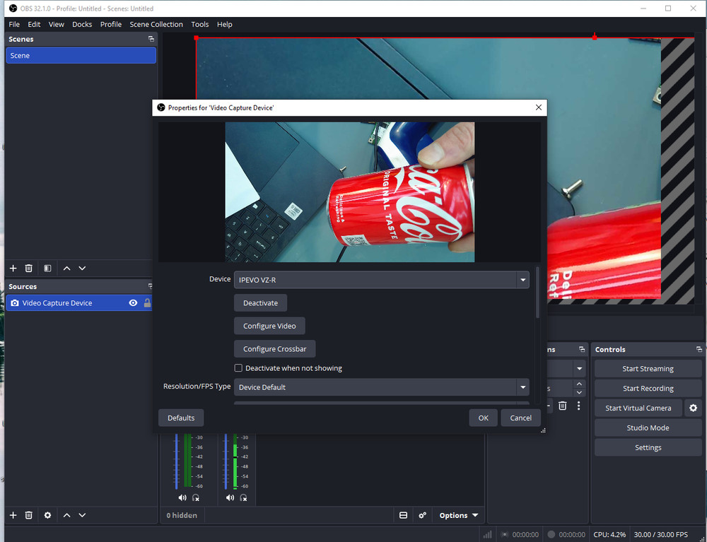 Ipevo VZ-R Full 1080p HD Visualiser / Document Camera - 8MP - HDMI / USB