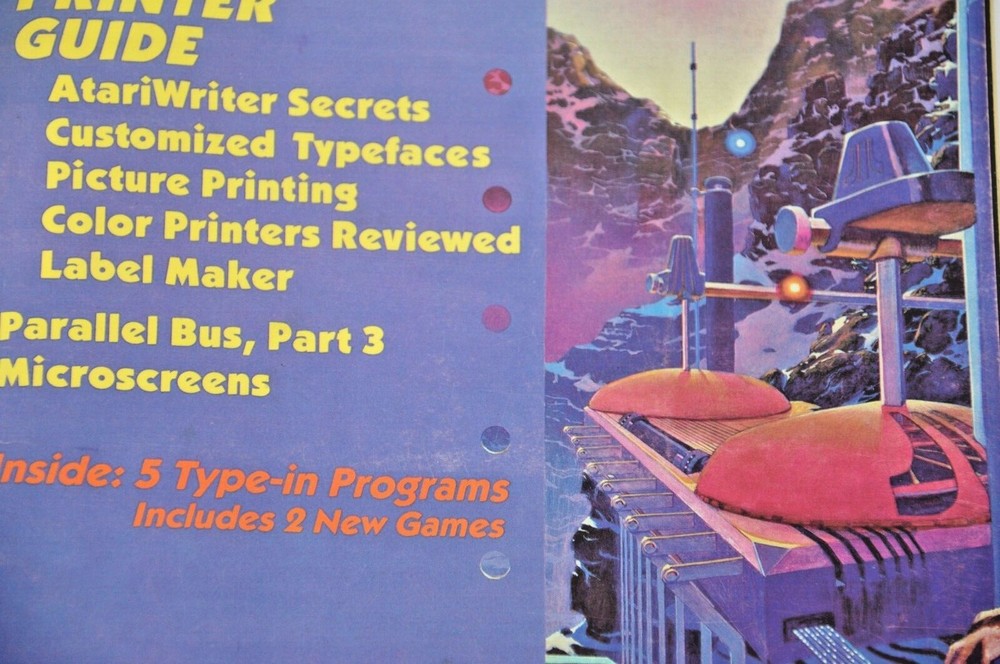 ANTIC Atari Resource Magazine March 1985 Computer Games Arcade Fonts Label Maker