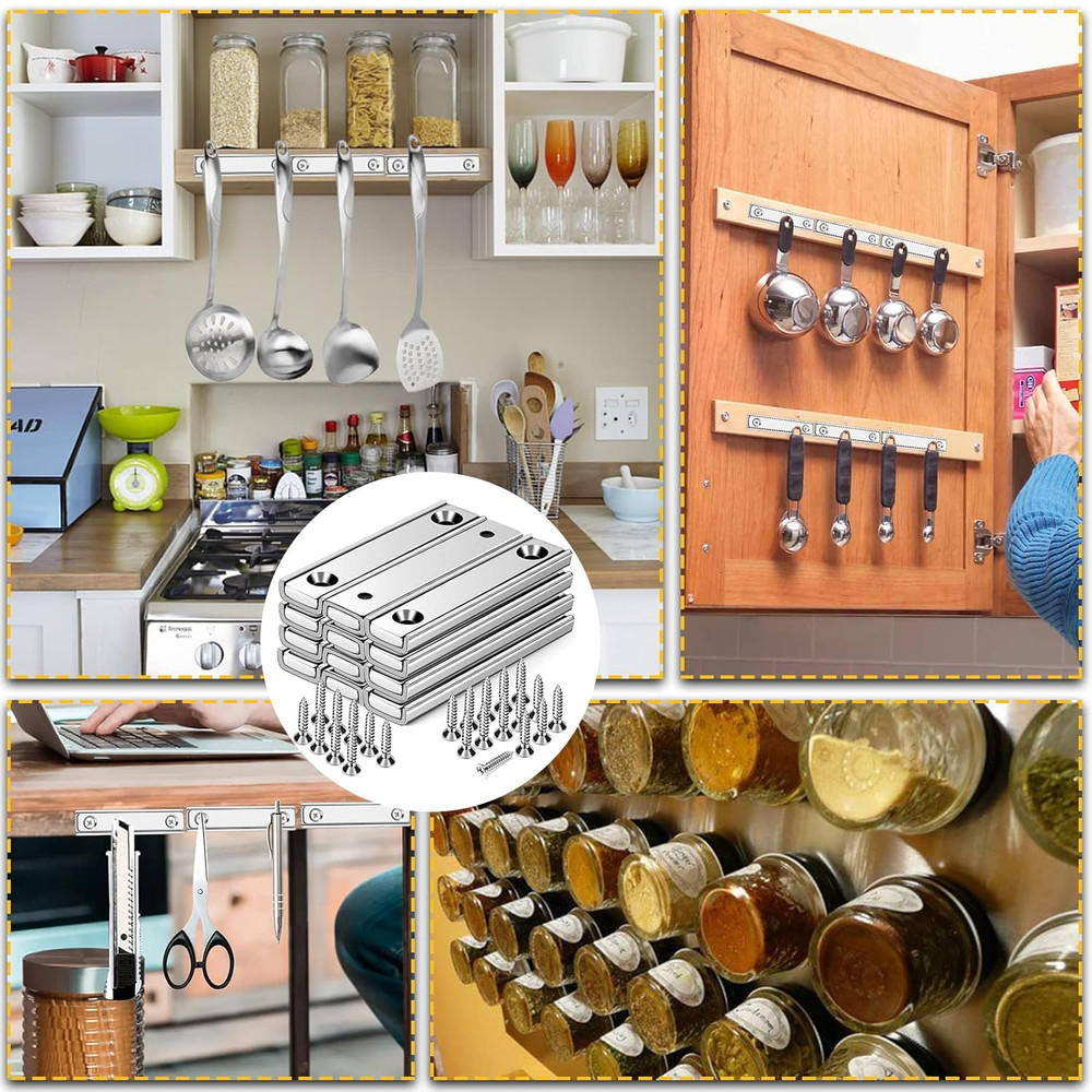 Strong Neodymium Rectangular Pot Magnets with Counter Bore, Countersunk Hole Mag