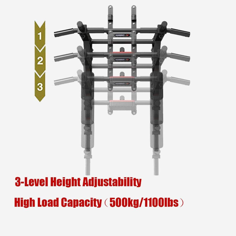 Pull Up Bar Wall Mount Dip Station 800 Lbs