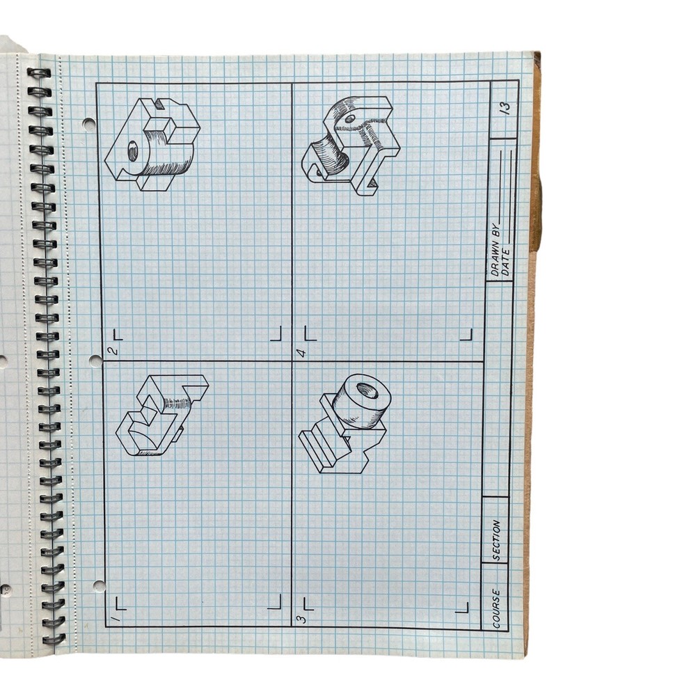1945 Problems in Engineering Drawing Series 1 by Levens & Edstrom McGraw Hill