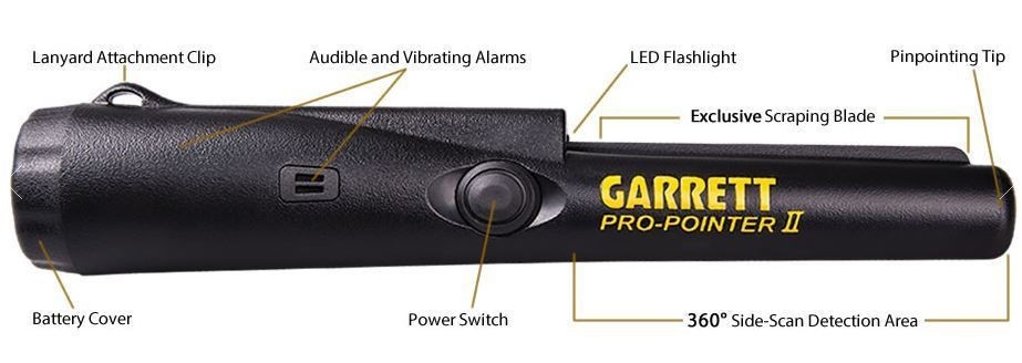 NEW Garrett Pro-Pointer II Pinpointer Electronic Probe Metal Detector 1166050