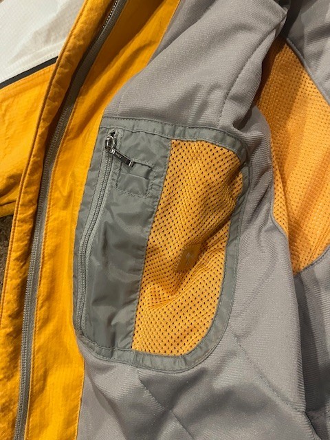 Helly Hansen Helly Tech 10 Jacket Mens Medium Yellow Gray Ski Snow Shell Coat