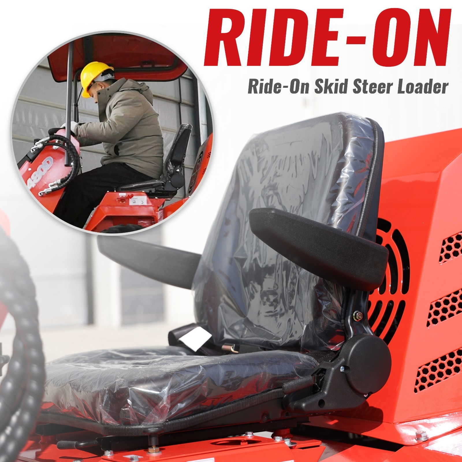 B&S 23HP Ride-On Wheeled Mini Skid Steer Loader with EPA Engine